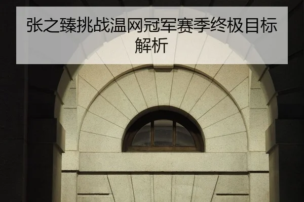 张之臻挑战温网冠军赛季终极目标解析